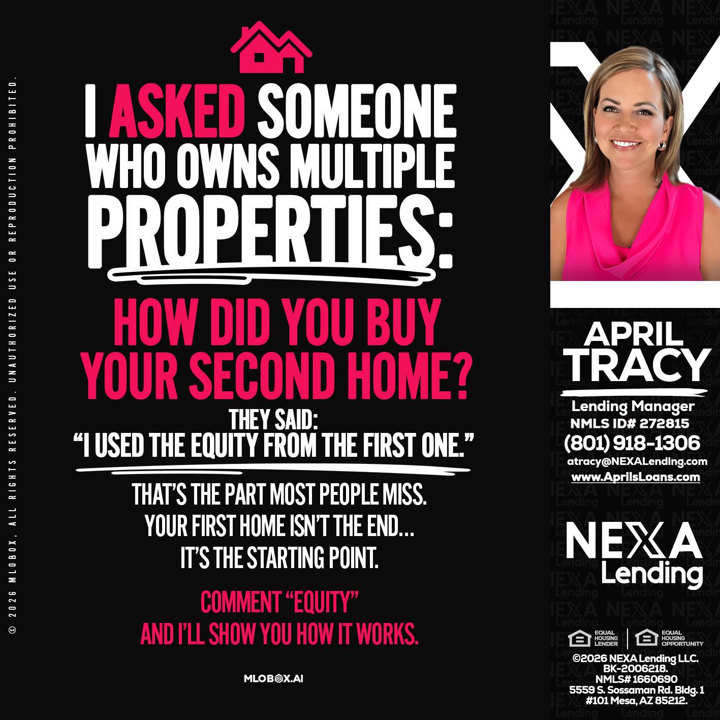 I ASKED SOMEONE - April Tracy -Lending Manager